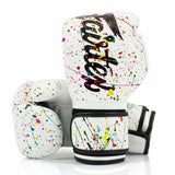 Fairtex Painter Boxing Gloves Muay Thai White Kickboxing