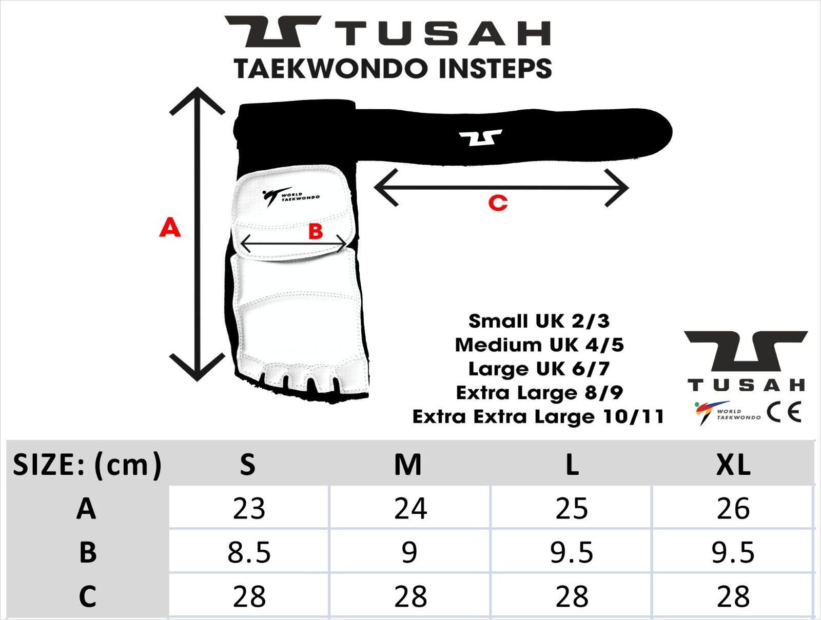 Tusah WT Approved Foot Socks Instep Guards