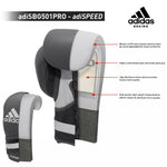 adidas Adispeed Pro Boxing Gloves Leather Sparring