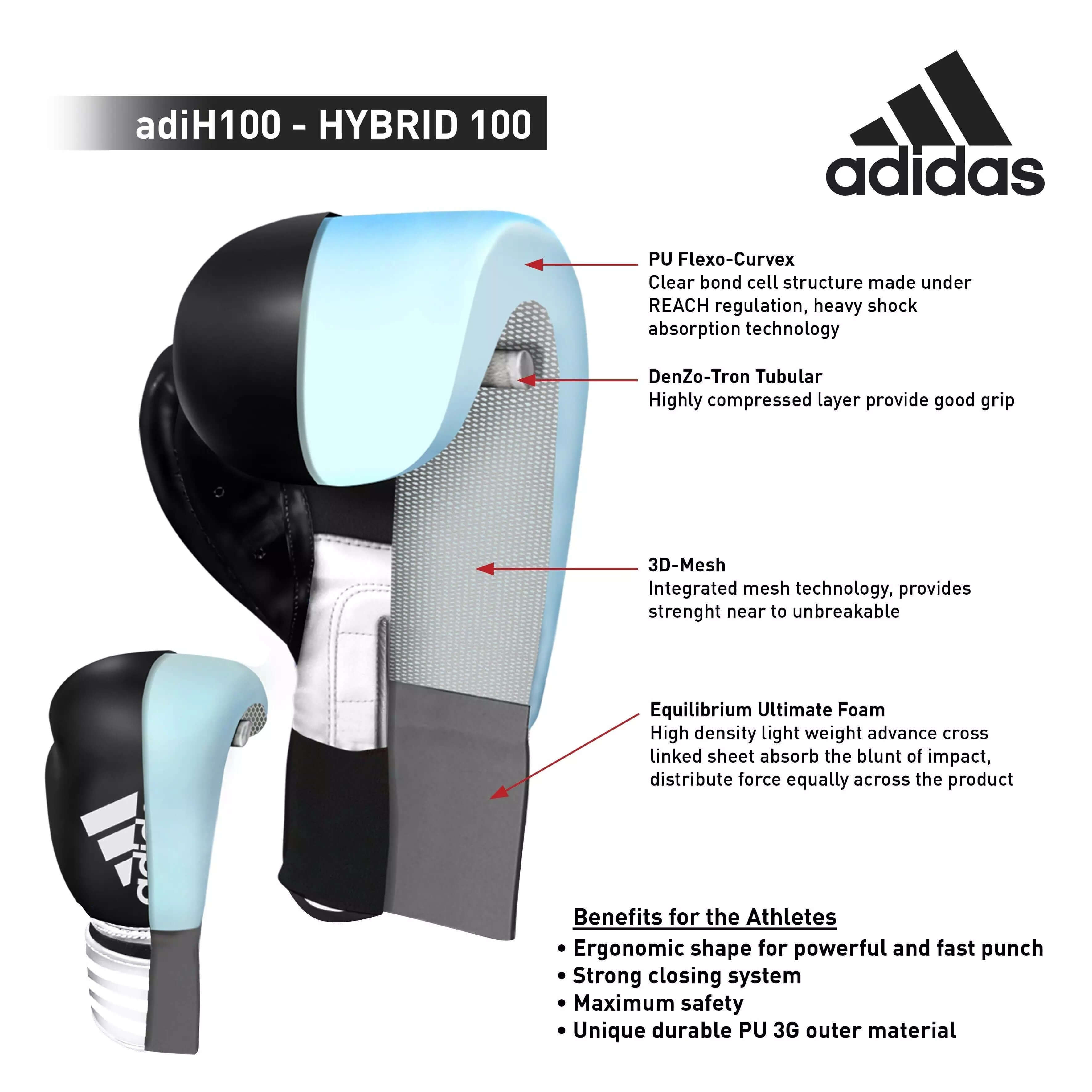 adidas Hybrid 100 Boxing Gloves Training Adult & Junior