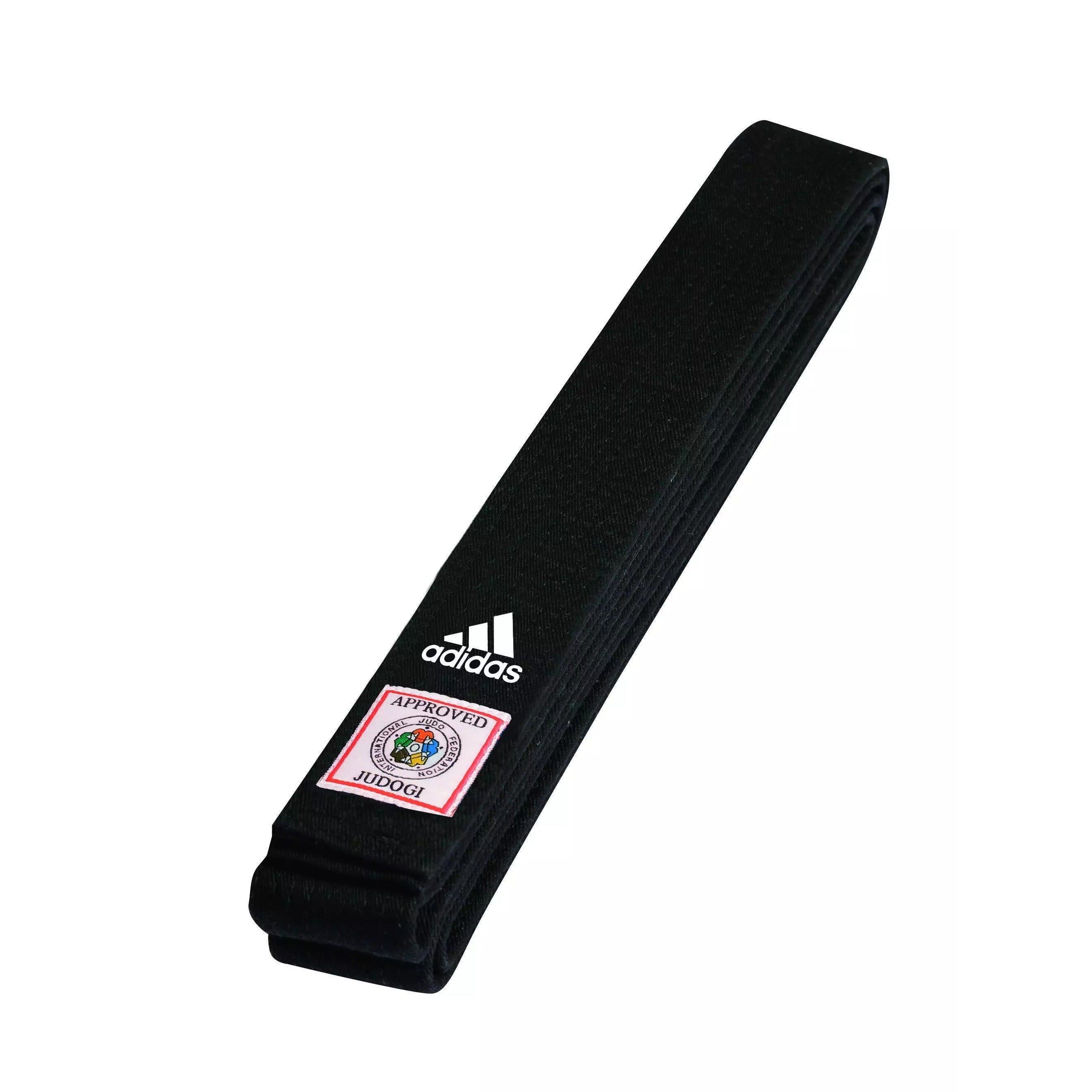 adidas IJF Approved Judo Black Belt Cotton 45mm Width