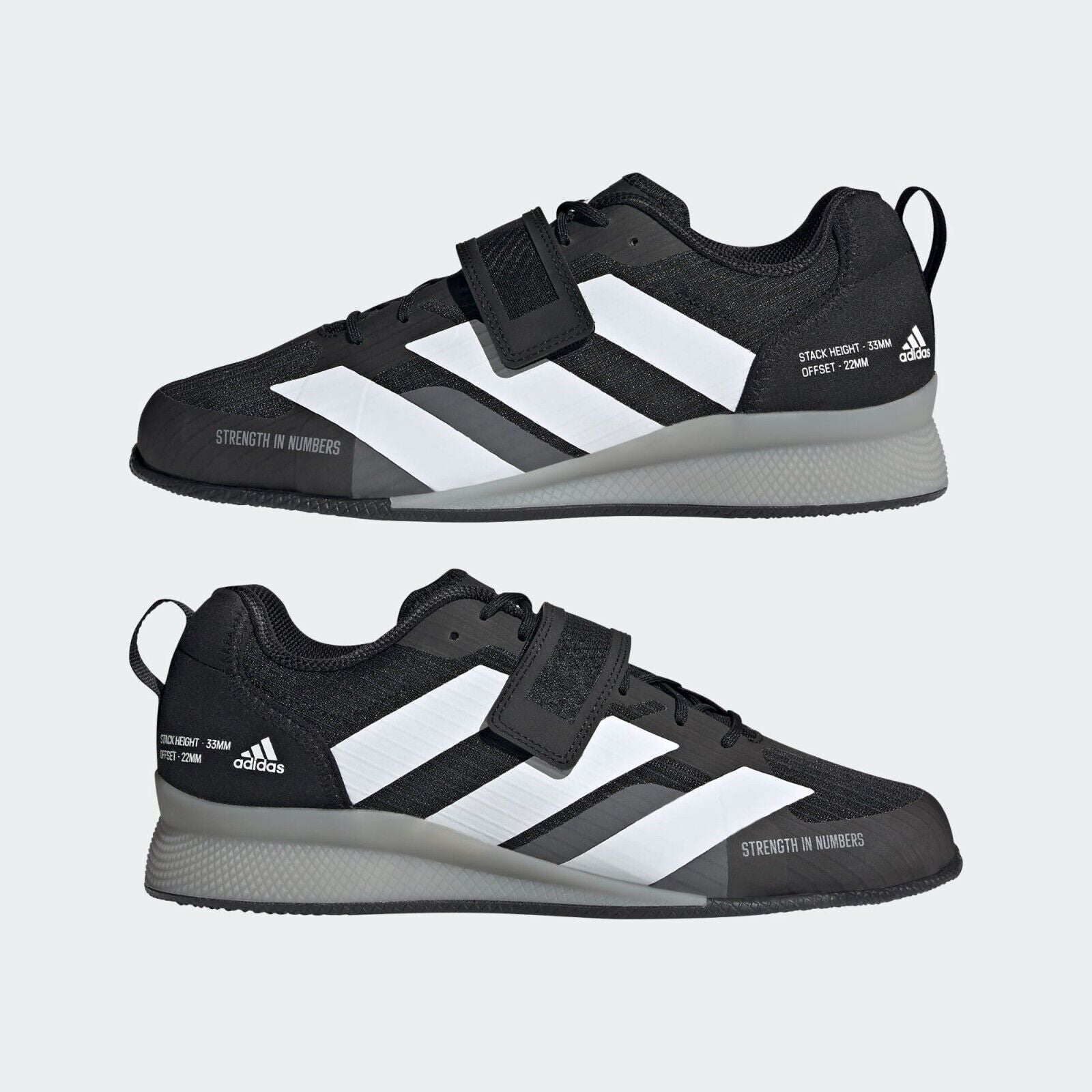 adidas Mens Adipower III Squat Shoes Black Weightlifting