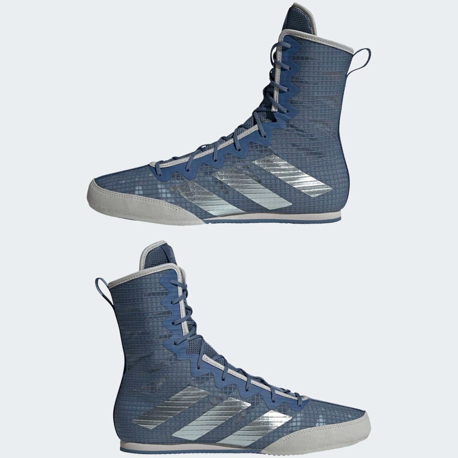 Blue adidas boxing sales shoes