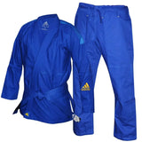 adidas Mens BJJ Gi Response Blue Jiu Jitsu Suit