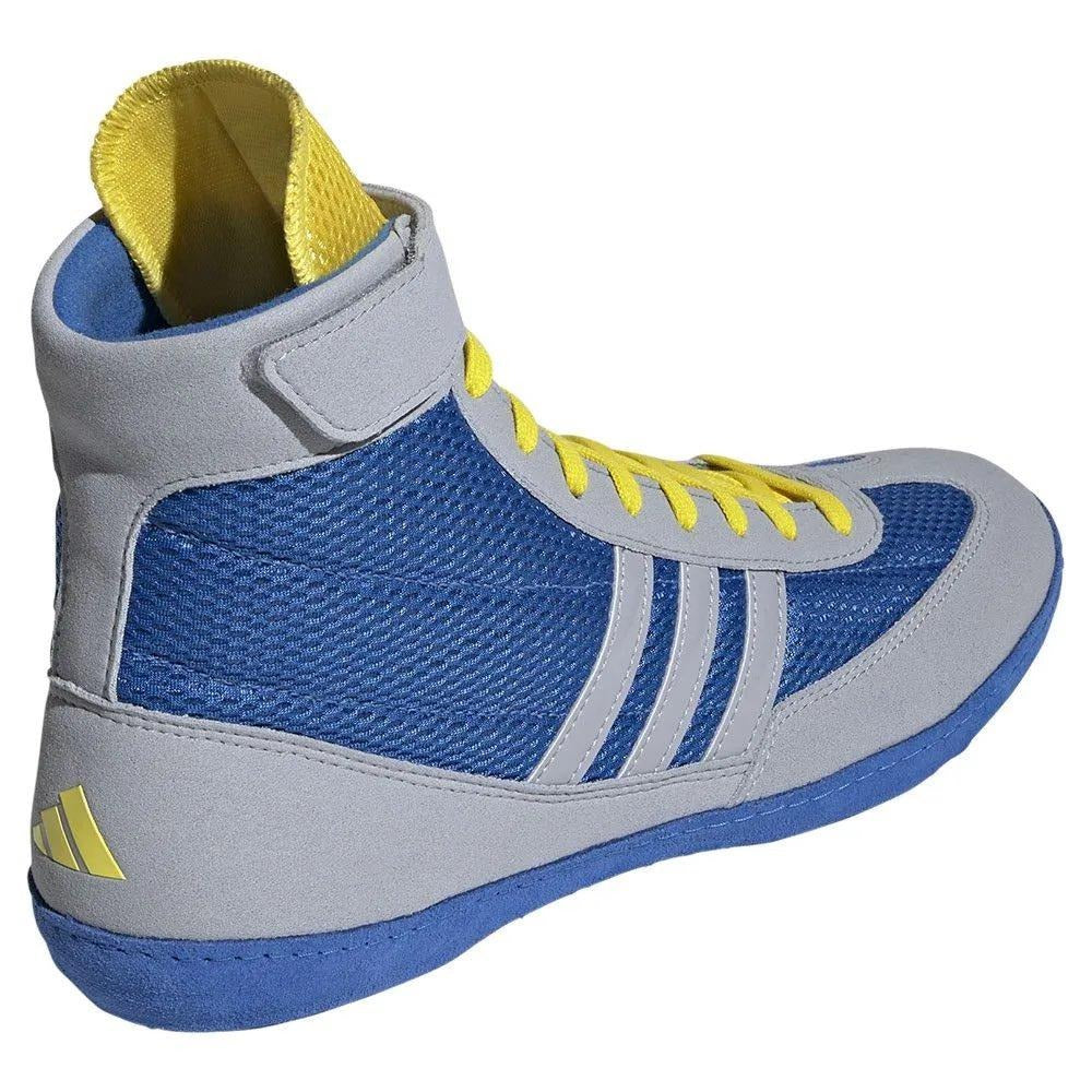 adidas Combat Speed 4 2024 Wrestling Shoes Boots Blue Grey