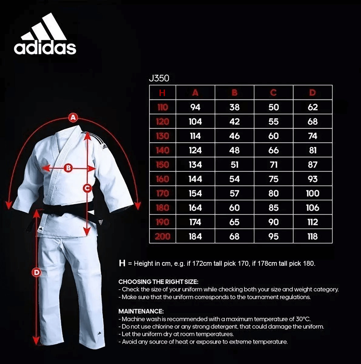 adidas Judo Gi Club J350 Uniform 350g Suit & White Belt