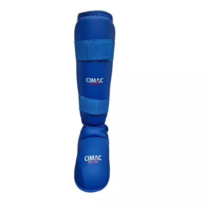 Cimac Karate Shin & Instep Guards Removable Foot WKF Style