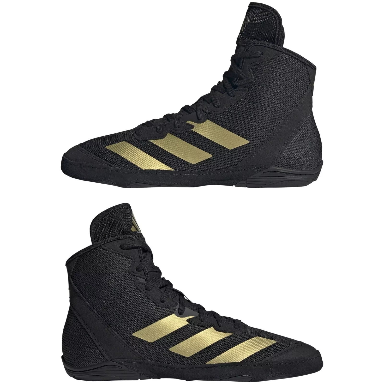 adidas Adizero 2024 Wrestling Shoes Black & Gold Boots